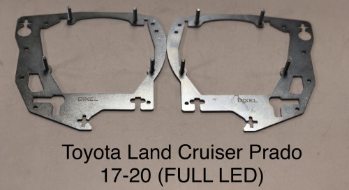 Переходные рамки Toyota Land Cruiser Prado 150 Рестайлинг 2 (2017-2020 г.в.) LED 
